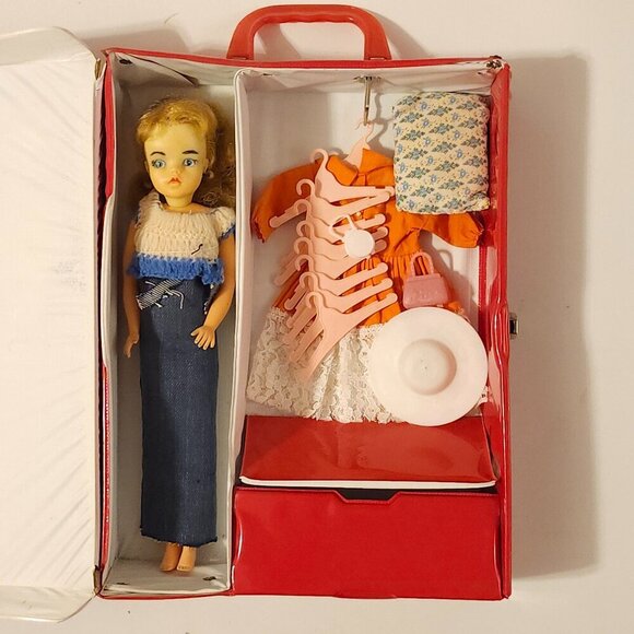 Vintage Tammy Doll Lot Ideal Toy Corp 1960s LOT Doll With Case and Accessories - Picture 1 of 16